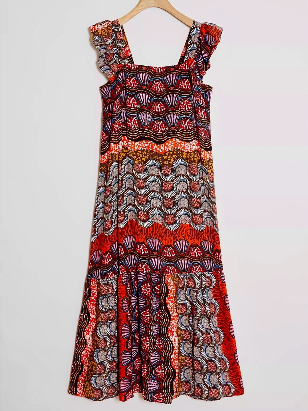 Anthropologie CL Carter Bold Print Maxi Dress